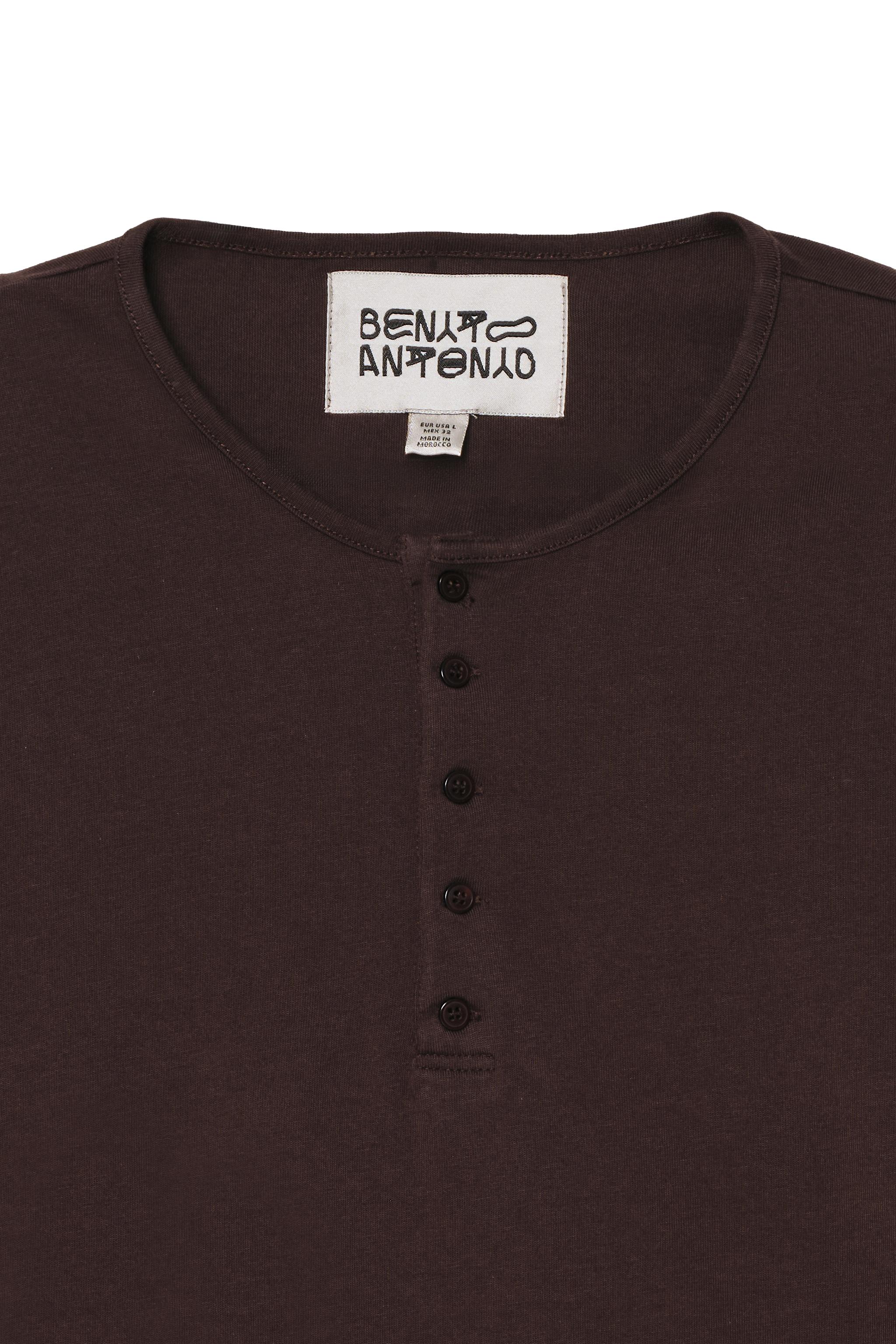 REGULAR FIT HENLEY T-SHIRT